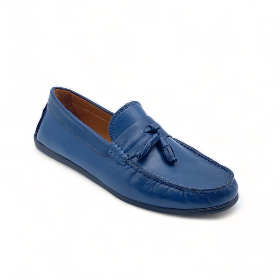 Cambodia bleu - Cuir