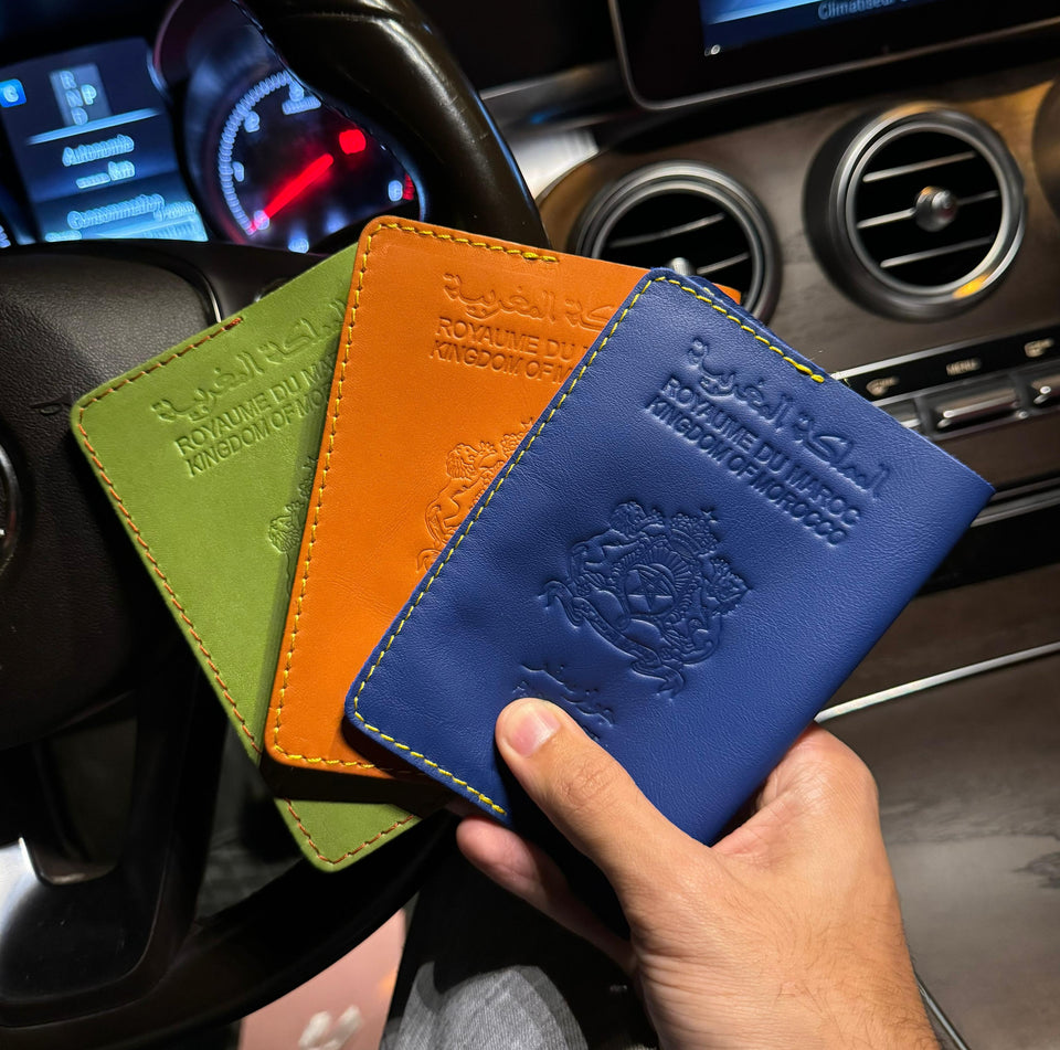 Leather Holder for Moroccan passport