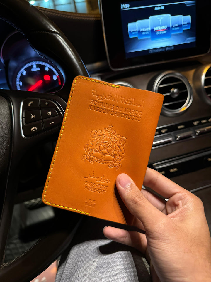 Leather Holder for Moroccan passport