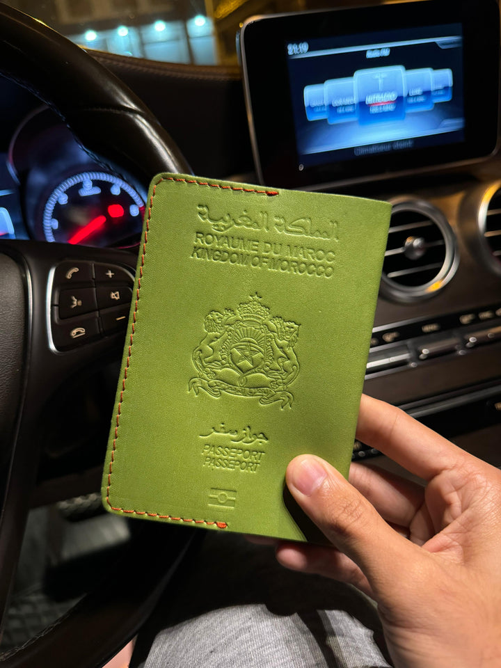 Leather Holder for Moroccan passport